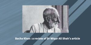 Bacha Khan a review of Dr Wiqar Ali Shah’s article