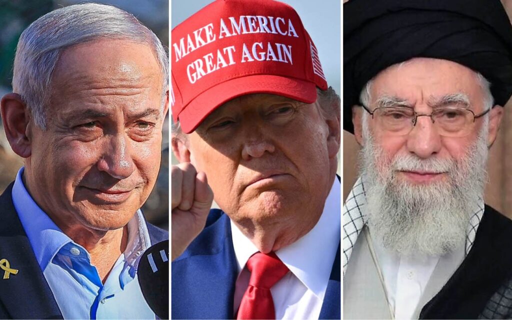 Netanyahu Trump Khamanei image